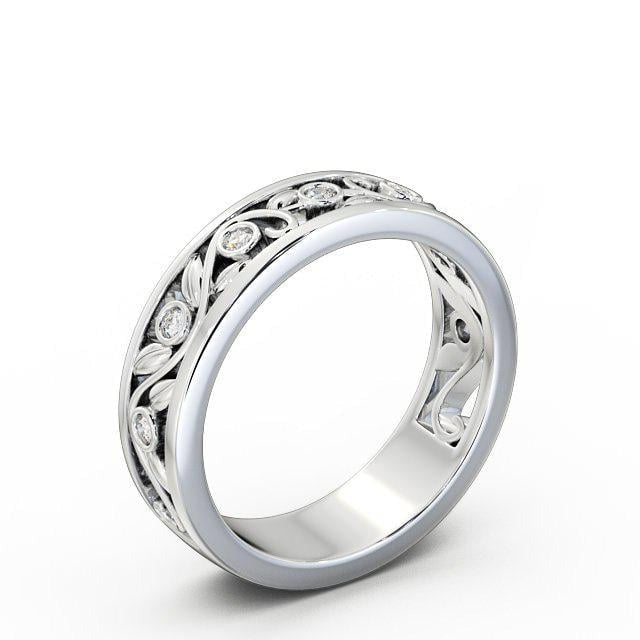 Grace 0.10ct Round Lab Diamond Vintage Style Wedding Ring